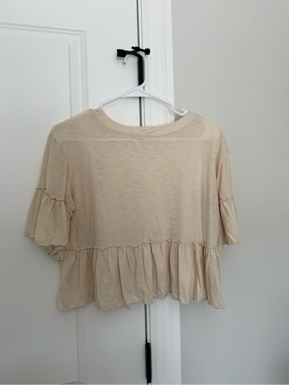 Altar'd State Cream Ruffle Top - Picture 3 of 3